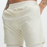 Fabletics osso 420HR3320 o curto fundamental (alinhado) homens