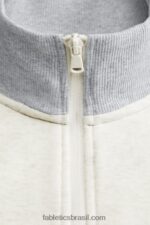 Fabletics osso/urze cinza clássico 420HR3617 o go-to 1/4 zip 189 homens - Image 4
