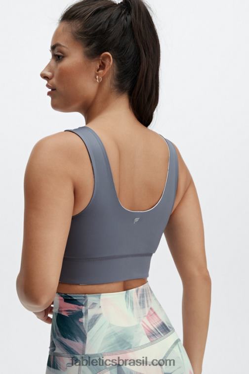 Fabletics paisagem onírica/nuvem de chuva 420HR1867 sutiã esportivo reversível de impacto médio harlow mulheres - Image 4