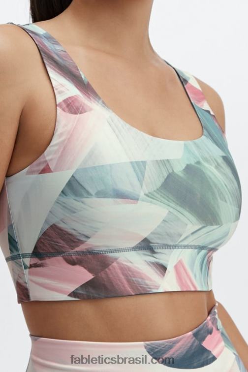 Fabletics paisagem onírica/nuvem de chuva 420HR1867 sutiã esportivo reversível de impacto médio harlow mulheres - Image 5