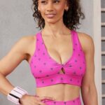 Fabletics palma de fuga rosa palma 420HR1702 sutiã esportivo oasis twist 105 mulheres
