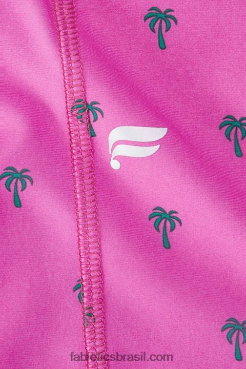 Fabletics palma de fuga rosa palma 420HR959 capri cintura alta oasis mulheres - Image 5