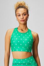 Fabletics palma verde da sorte/branco clássico 420HR1367 sutiã esportivo trinity de alto impacto 96 mulheres - Image 2