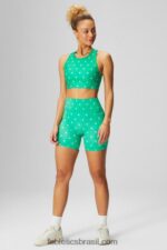 Fabletics palma verde da sorte/branco clássico 420HR1367 sutiã esportivo trinity de alto impacto 96 mulheres - Image 5