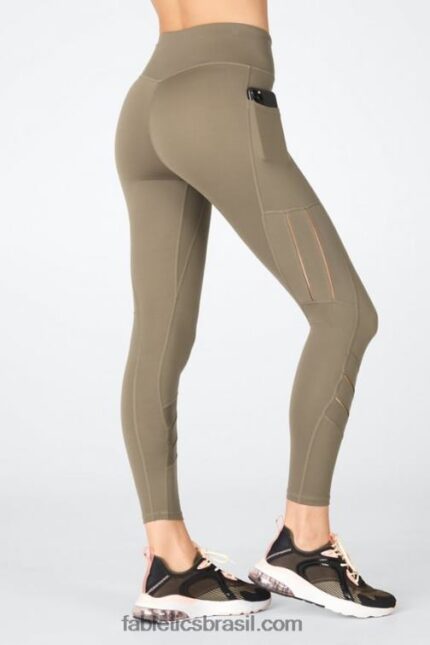 Fabletics pardo 420HR1233 qualquer lugar motion365 legging moto 7/8 de cintura alta mulheres