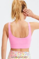 Fabletics patchwork margarida/rosa mármore 420HR1852 harlyn sutiã esportivo midi reversível de impacto médio mulheres - Image 4