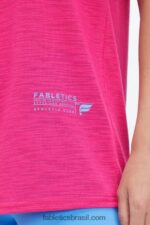 Fabletics pelúcia rosa/clube atlético 420HR2020 camiseta clássica mulheres - Image 2