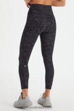 Fabletics peônia marinho/vermelho rio 420HR661 define powerhold cintura alta 7/8 legging 23 mulheres