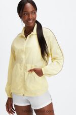 Fabletics pêra claro/branco brilhante 420HR2747 blusão peso mosca superdimensionado mulheres