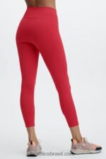 Fabletics pêra claro/branco brilhante 420HR698 define powerhold cintura alta 7/8 legging 31 mulheres
