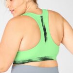 Fabletics periquito/pincelada 420HR1942 sutiã esportivo de médio impacto com estampa de sálvia mulheres