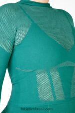 Fabletics pinho macio/serenidade 420HR2707 Peyton Sculpt Blusa manga longa em malha mulheres - Image 2