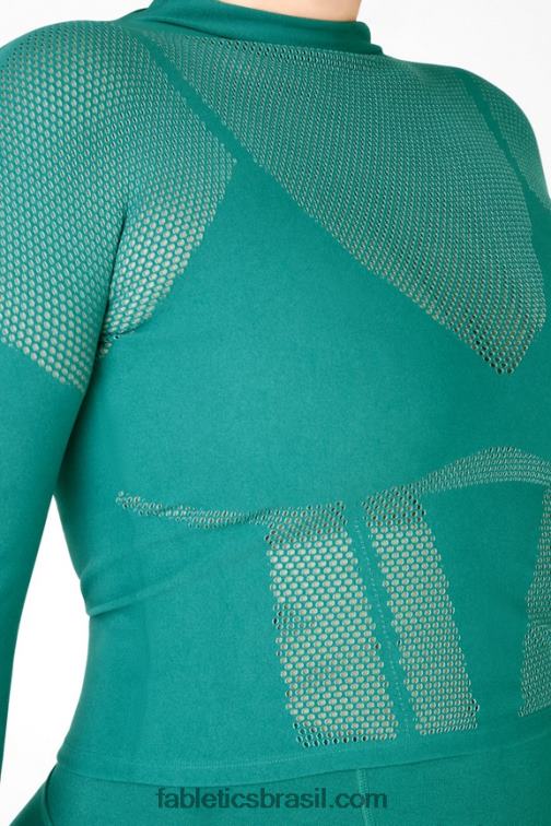 Fabletics pinho macio/serenidade 420HR2707 Peyton Sculpt Blusa manga longa em malha mulheres - Image 2