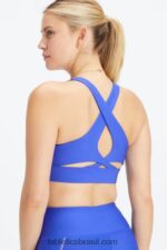 Fabletics piscina/prata reflexiva 420HR1345 sutiã esportivo antiderrapante 91 mulheres