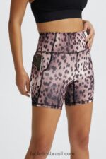 Fabletics piscina/prata reflexiva 420HR309 oasis pureluxe cintura alta 6'' short 15 mulheres - Image 2