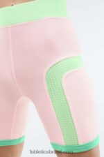 Fabletics pixie/água tropical/babosa 420HR568 shorts motion365 color block cintura alta mulheres - Image 2