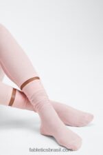 Fabletics pó de urze rosa 420HR2989 meia restoreknit 9'' mulheres - Image 2
