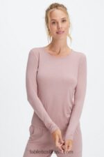 Fabletics poeira da trilha 420HR2637 camiseta manga longa restoreknit mulheres
