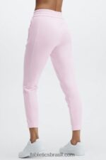 Fabletics ponche clássico branco/pervinca 420HR56 calça de moletom slim ecologicamente correta mulheres - Image 3