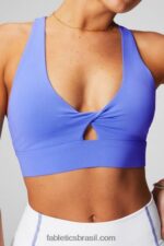 Fabletics ponche de pervinca 420HR1701 sutiã esportivo oasis twist 105 mulheres - Image 3