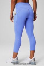 Fabletics ponche de pervinca 420HR958 capri cintura alta oasis mulheres