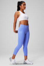 Fabletics ponche de pervinca 420HR958 capri cintura alta oasis mulheres - Image 4