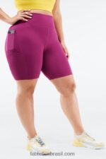Fabletics ponche de pervinca/picleball gráfico 420HR545 short de malha cintura alta com bolso mulheres