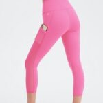 Fabletics ponta de vinho preto/quente 420HR769 on-the-go powerhold capri cintura alta 45 mulheres