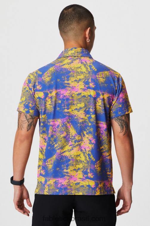 Fabletics pôr do sol amarelo ruído ambiente 420HR3424 o polo 24-7 171 homens - Image 2