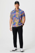 Fabletics pôr do sol amarelo ruído ambiente 420HR3424 o polo 24-7 171 homens - Image 3