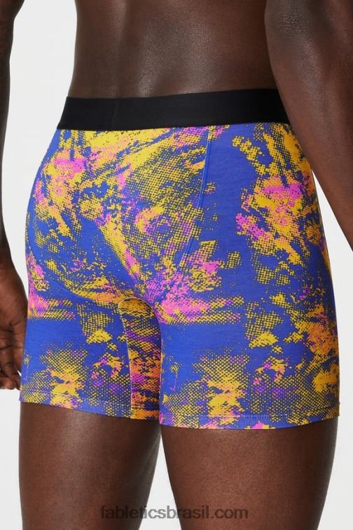 Fabletics pôr do sol amarelo ruído ambiente 420HR3750 a cueca boxer 24-7 195 homens - Image 2