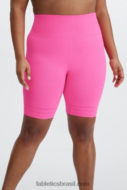Fabletics porteiro margarida/multi 420HR515 short cintura alta 9'' em malha esculpida mulheres
