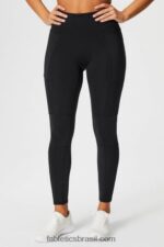 Fabletics preto 420HR1028 legging moto cintura alta motion365+ mulheres