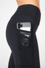 Fabletics preto 420HR1040 legging trinity motion365 cintura média 7/8 mulheres - Image 3