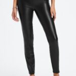 Fabletics preto 420HR1063 legging de couro vegano mulheres