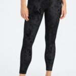 Fabletics preto 420HR1075 legging cruzada de veludo amassado mulheres