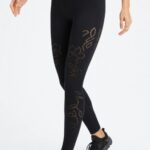 Fabletics preto 420HR1087 legging sem costura cintura alta mulheres