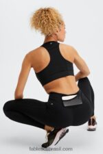 Fabletics preto 420HR1109 trinity motion365 legging cintura alta 78 mulheres - Image 4