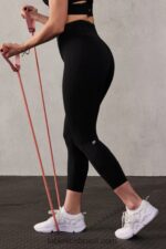 Fabletics preto 420HR1222 trinity motion365 capri cintura alta mulheres - Image 3
