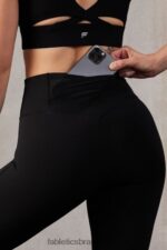 Fabletics preto 420HR1222 trinity motion365 capri cintura alta mulheres - Image 4