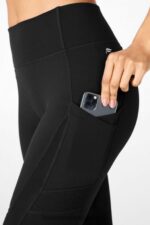 Fabletics preto 420HR1231 qualquer lugar motion365 legging moto 7/8 de cintura alta mulheres - Image 2