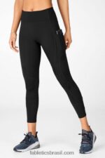 Fabletics preto 420HR1231 qualquer lugar motion365 legging moto 7/8 de cintura alta mulheres - Image 4