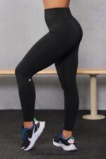 Fabletics preto 420HR1250 qualquer lugar motion365 legging cintura alta 84 mulheres