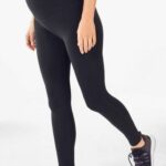 Fabletics preto 420HR1323 legging gestante cintura alta pureluxe mulheres