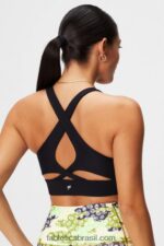 Fabletics preto 420HR1336 sutiã esportivo antiderrapante 89 mulheres - Image 3