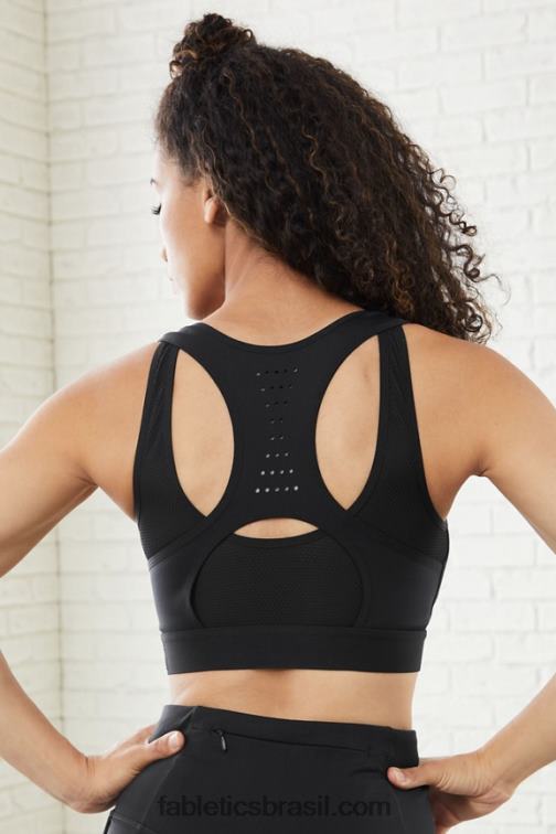 Fabletics preto 420HR1418 elsie sutiã esportivo de corrida de alto impacto mulheres - Image 4