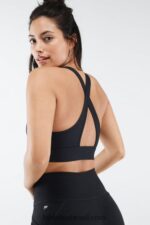 Fabletics preto 420HR1430 sutiã esportivo de alto impacto siena mulheres - Image 4