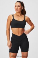 Fabletics preto 420HR1520 sutiã cruzado nas costas de baixo impacto mulheres - Image 4
