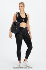 Fabletics preto 420HR1527 sutiã esportivo torcido de veludo oasis mulheres - Image 5