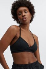Fabletics preto 420HR1558 bralette com costas nadador mulheres